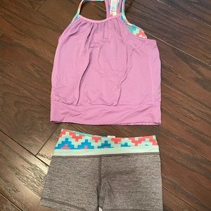 Ivivva matching tank and shorts set
